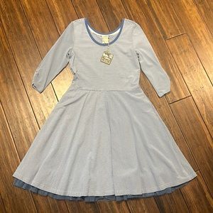NEW with Tags Matilda Jane Blue Stripe Between the Lines Tulle Dress Medium